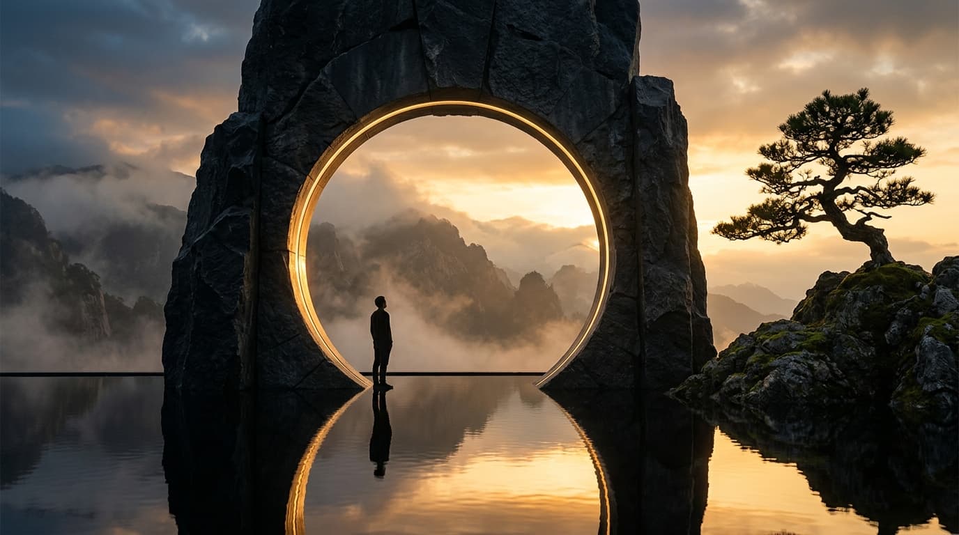 EREVOS Architectural Portal Backdrop